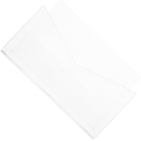 NUOBESTY 4 Stück Mail-Organizer Ordner-Organizer transparenter Briefhalter Schreibtischzubehör in Roségold Stand brief organizer brieforganisator Buchunterstützung Postkartenanzeige Acryl