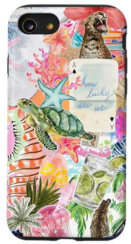 European Summer Preppy Turtle Coastal Case for iPhone SE (2020) / 7 / 8