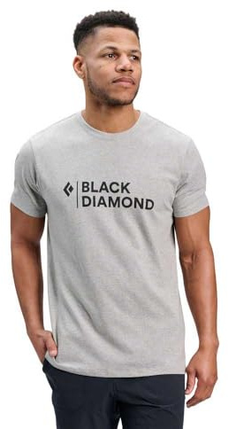 Black Diamond Herren Mini Stacked T-Shirt, Nickel Heather, M