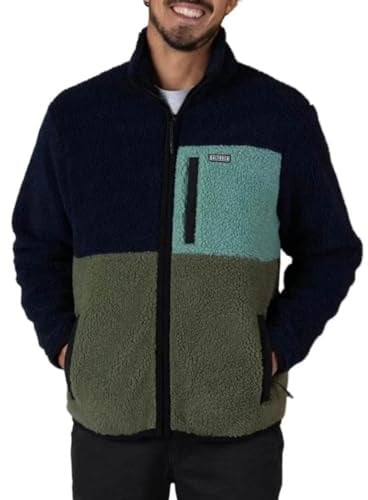 Saltrock Mens Wye 2 Full Zip Sherpa Fleece (UK, Alpha, S, Regular, Regular, Navy)