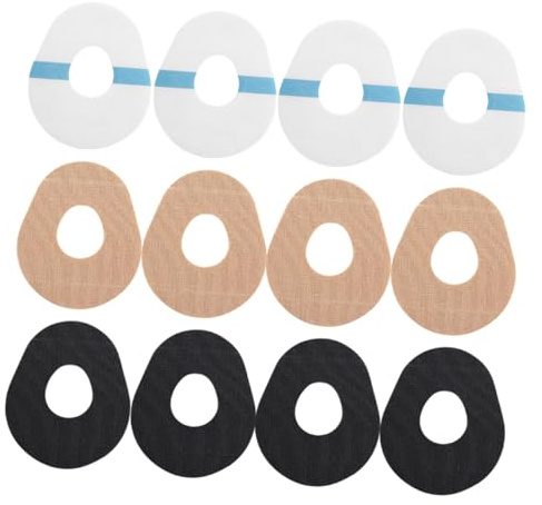 HEMOTON 12 Stück Sensorpflaster Hautfreundlich Flexible Sensorklebepads für Blutglukose Messung Sporttauglich Sicherer Halt