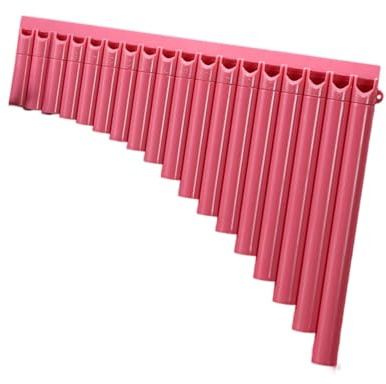 Pan Flute 18 Panpipe Musical Instrument Professional Beginner's Choice C Major Rose Red