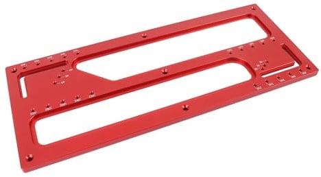 Yctze Gabarit de Coupe intégré pour Porte d'armoire, Guide de Fente de Porte d'armoire sans Poignée en Alliage 'aluminium, Outil de Coupe avec Mèche de Toupie Semi-circulaire, Idéal pour des Coupes
