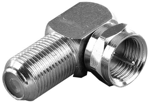 Vivanco SAT F-Winkeladapter, F-Stecker <-> F-Kupplung