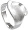 Vinani Damen Ring 925 Silber - Blatt gebürstet glänzend - aus 925 Sterling Silber für Frauen - Größe 60 (19.1) RBT60