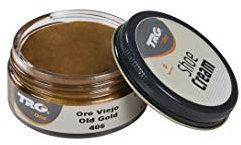 TRG the One Shoe Cream, Crème pour cuir et cuir synthétique, Or (406 Old Gold), 50 ml