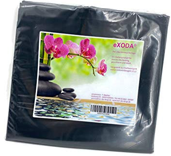 eXODA Inkontinenzlaken Unterlaken Matratzenauflage schwarz 180x220 cm Inkontinenzauflage Inkontinenz-Bettlaken auch für Kinder von