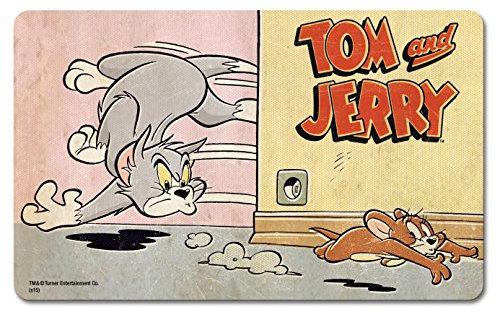 Logoshirt® Tom & Jerry I Jagd I Frühstücksbrettchen I Schneidebrett I 23x14cm I spülmaschinenfest & hitzebeständig I Lizenziertes Originaldesign