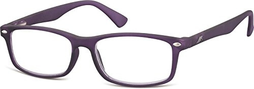 Montana Eyewear Sunoptic MR83D +3.00 Lesebrille in lila, inklusive Softetui, transparent