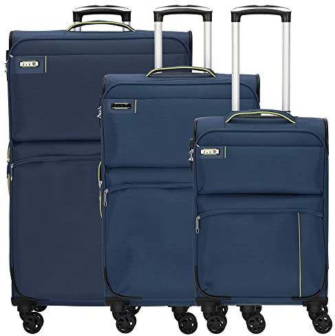 D&N Travel Line 6704 - Trolley-Set, 3tlg. blau