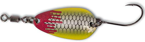 Quantum Magic Trout Bloody Loony Spoon 2,5cm 2g - Forellenblinker, Farbe:Gelb-Pearl