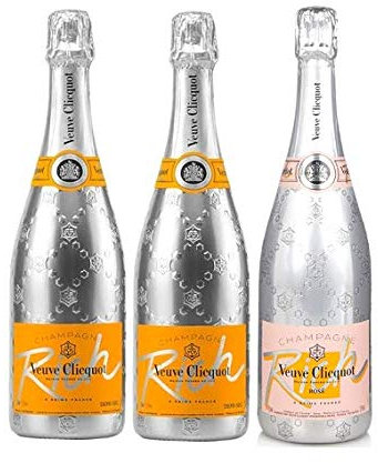 Lot trio champagne Veuve Clicquot Rich X2, Rich rosé