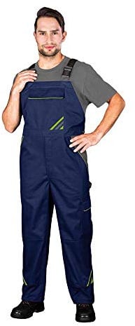 Reis PRO-B_Gys50 Pro Master Schutzlatzhose, Dunkel Blau-Gelb-Grau, 50 Größe