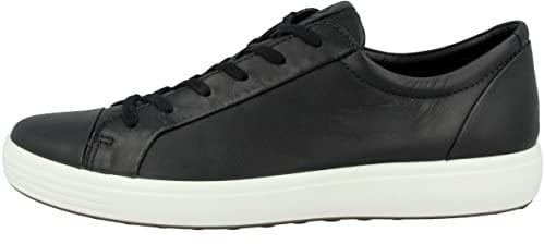 Ecco Herren Soft 7 Sneaker, Black, 41 EU
