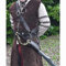 Mittelalterliche Piraten Leder Dolch Scheide Gürtel Steampunk Schwert Klinge Scheide Halter Warcraft Cosplay Zubehör Für Männer Frauen,Schwarz
