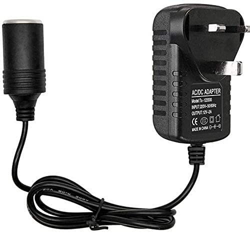 Car Plug Adapter, 240V 2A AC Mains to 12V DC Car Converter Cigarette Lighter Socket Voltage Converter Power Adapter, Household Cigarette Lighter (2A)