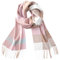 CALVIN & OLIVIA Ultraweicher Winterschal mit Kaschmir-Gefühl, warm, lang, Unisex, Winterschal, perfektes Urlaubsgeschenk für Damen und Herren, Rosa/Weiß kariert, Standard