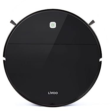Livoo - Aspirateur Robot DOH133 - Multi-surface, Autonomie 120 min, Puissance 450 PA, Silencieux, Filtration haute performance grâce à son filtre HEPA