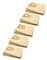 vhbw 50x Staubsaugerbeutel kompatibel mit Miele Medicair 4000 Plus, 700 Plus, 700 Staubsauger - Papier, 28,5cm x 22cm, Sandfarben
