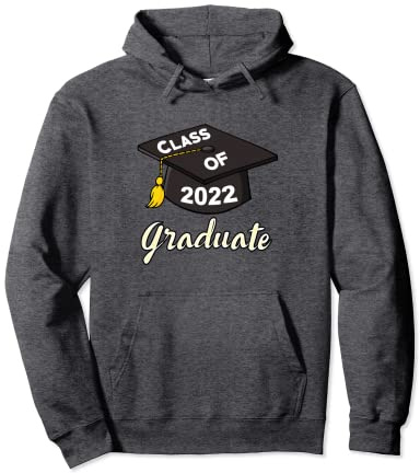 Class of 2022 Mortar Board Cap Graduate Pullover Hoodie