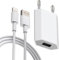 Caricabatterie 5W + Cavo USB 2M per I phone 8, 8 Plus, 7, 7 Plus, 6, 6S, 6 Plus, 6S Plus, 5S, 5C, SE, XS, X, XR, 11 12 Mini Pro Maxi, Pod