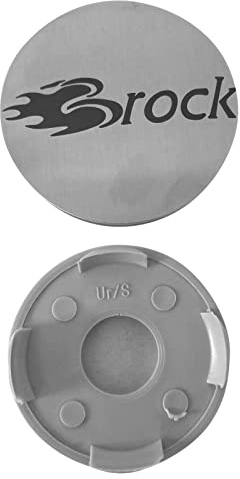 4 Stück Original Brock Nabendeckel 55mm Edelstahl Matt EM88 4er-Set Nabenkappen Felgenkappen Radnabenkappen Nabenabdeckungen Felgennabenabdeckungen Radnabenabdeckungen Felgennabendeckel Radnabendeckel