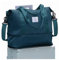SZLX Travel Duffel Bag Weekend Bag with Trolley Sleeve, Dry & Wet Seperated Sports Gym Waterproof Carry On Bag for Women Men Weekender Tote Hospital Cabin Bag Peacock Blue