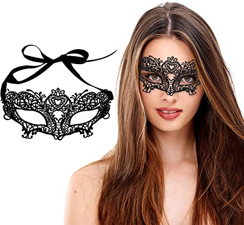 AMFSQJ Maschera Veneziana Maschera in Metallo per Gli Occhi in o Mascherata Maschere di Carnevale Veneziane Sexy Maschera per Feste di Carnevale in Maschera (Sexy Maschera Veneziana)
