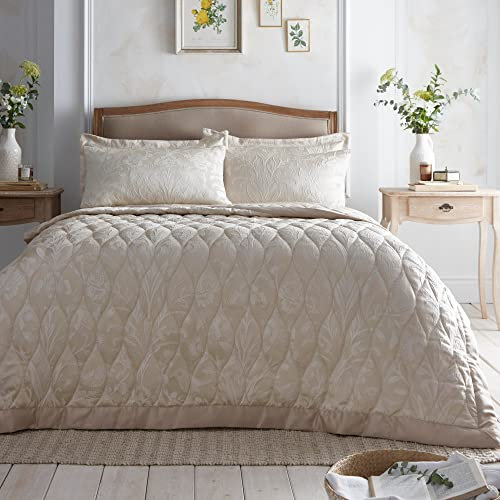 Appletree Heritage Elysia Jacquard-Tagesdecke, 200 x 230 cm, Champagner