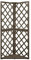 Yolola Graticcio Angolare, Fioriera da Giardino con Graticcio, Fioriera Grigliato, Fioriere da Esterno, Letto Rialzato, Grigio 50x50x145 cm Legno Massello di Abete