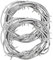 Toyvian 2Pcs Filo Spinato 8Ft / 240Cm Imitazione Fili Spinati Puntello Filo Spinato Argento Finto per Arredamento Casa Stregata Fili Spinato per Bambini Giocattoli Trucco