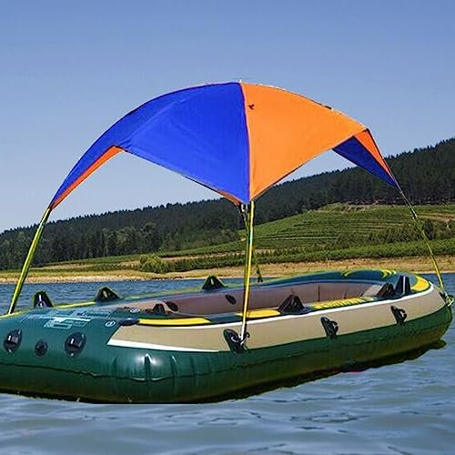 DAZZLEEX Kajak-Überdachung, Duo, einzelnes aufblasbares Schlauchboot, Paddel, Handwerk, Überdachung, Sonnenschutz, Regenschutz