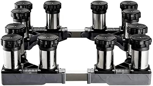 YHJZSM Washing Machine Stand BaseTumble Dryer Washing Machine Base Stand Refrigerator Heightened Bracket Adjustable Length/Width 40-65cm Universal Wine Cooler Trays Anti vibration Mute 4/