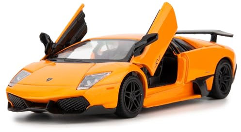 Lamborghini Fledermäuse LP670-4 Casting Auto Modell, Zink Legierung Kinder Spielzeug, Geschenk für Jungen und Mädchen (Orange)