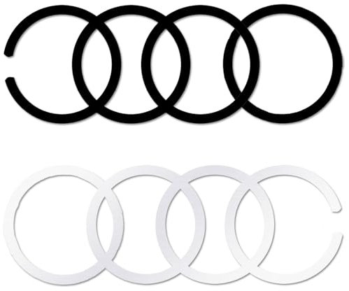 VINEST 8 Stück Magsafe Ring Aufkleber, Universal Magnet Ring, Magsafe Aufkleber zum Magnetische Verstärkung, Kompatibel mit Magsafe Ring, Drahtloses Ladegerät und Kfz Magnetische Handyhalter