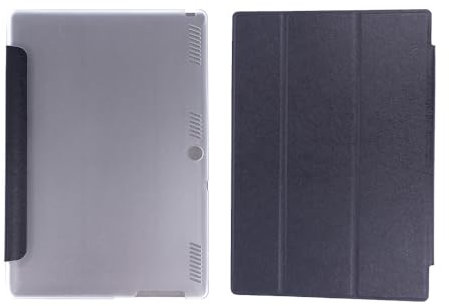 REY Funda Cubierta Inteligente Plegable para Lenovo Tab 2 A10-70, Flip Smart Cover, Carcasa Protector, Negra