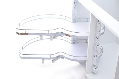 TMY Schrank Küchen Organizer Ausziehbare Schublade Küche in Eckschrank | Teleskopschublade in Küchenschränke 90 x 62 x 54 cm | Küchenorganizer für Küchenmöbel max. 40 kg | Links Offen