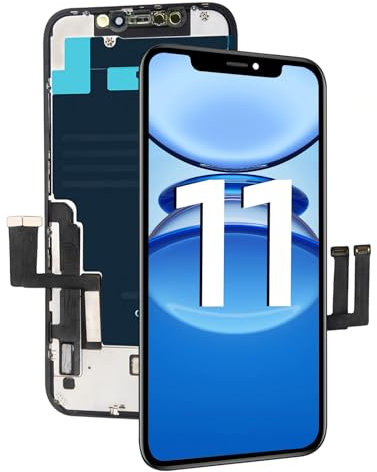 DTD LCD Display Screen for iPhone 11, 3D Touch Replacement Glass Digitiser Parts 6.1 Inch Replacement Compatible with Model A2111, A2221, A2223 (without repair tools)
