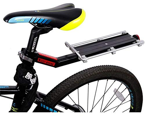 Fahrrad-Gepäckträger hinten Fahrradträger Fahrradgepäckträger Gepäckträger hinten Reflektor Regal Radfahren Sattelstütze Tasche Halter Ständer Fahrradträger Fahrrad Gepäckträger 344