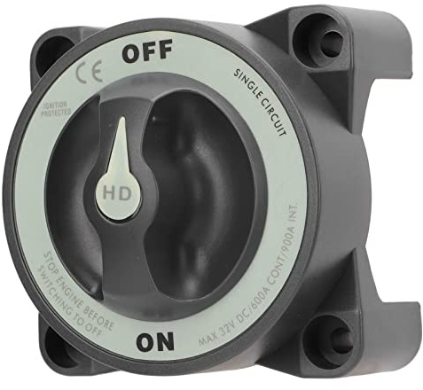 Heavy Duty 600 A Battery Disconnect Switch, Single Circuit Master Power Cut Off Isolator with 3 Studs, IP66, Good for RV, Boat, Marine Environment, Ignition Protected,Table Tennis Supplies