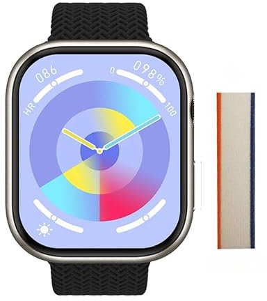 2024 New HK10 Pro Max SmartWatch AMOLED 2.02'' 1GB ROM ChatGPT Compass AI Watch Face 3D Vision BT Call Sport Smart Watch Men Women (black)