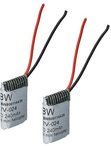 vhbw 2X Akku kompatibel mit Syma S107G, S108G Drohne Multicopter Quadrocopter (240 mAh, 3,7 V, Li-Ion)