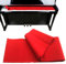 Paño para cubrir teclado de piano, funda protectora suave para teclado de piano, resistente al polvo, color rojo, 125 x 15 cm