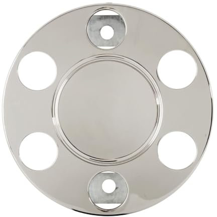 Radbolzenabdeckung 17,5 Zoll aus Edelstahl - universell passend für Stahlfelgen (LK: 6x245 mm)