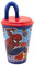 Stor Vaso Infantil Reutilizable con Tapa y Pajita de 430 ml de Spiderman