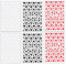 Wisebom 6 Blätter Herzen Nagelaufkleber, 3D Herz Nagelsticker Set, Rot Schwarz Weiß Nail Art Sticker Herzförmig Selbstklebende Nagelaufkleber für Romantische Nail Art, für Heim und Salongebrauch