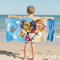 Strandtuch kinder Hunde Patrol Badetuch Kinder Microfaser Badetuch 150x75cm Cartoon Badehandtuch Badetuchs Ultra Saugfähig Beach Towel Handtuch Jungen Mädchen für Strand, Gym, Travel, Camping, Sauna
