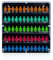 ICUANUTY Minifiguras de acrílico vitrina – vitrina de montaje en pared para figuras pequeñas de Lego, 5 niveles con placas base, dimensiones: 40 x 39 x 6,5 cm (minifiguras no incluidas)
