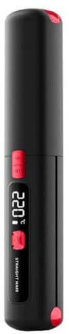 Huudngeje Haarglättereisenkamm Tragbares Mini Wireless Großer Kapazitätsrundkapazität 2-In-1-Board-Salon-Werkzeug