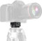 Piastra di Rilascio Rapido 1 4 Pollice con Vite Universale per Fotocamere DSLR Digitale e Sportiva Base Girevole 360 Gradi in Alluminio Leggero e Resistente con Blocco Laterale e F